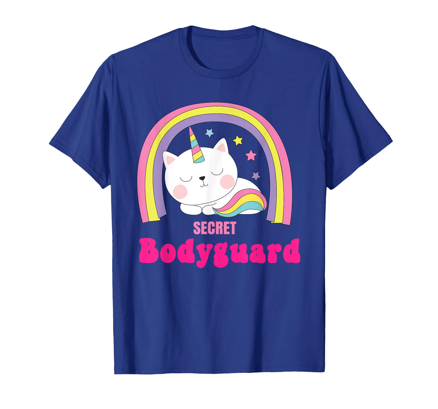 Secret Bodyguard Shirts | Retro Rainbow Unicorn Bodyguard T-Shirt