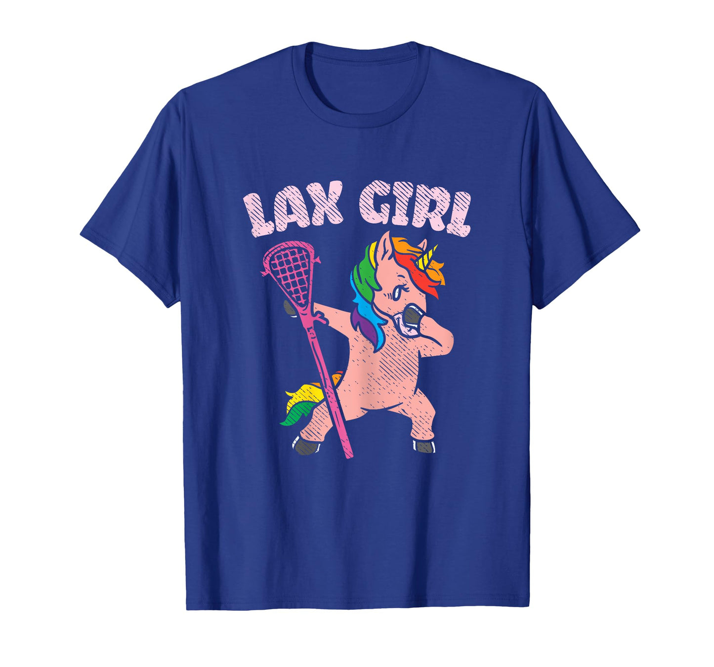 Lax Girl Unicorn Cute Animal Lacrosse Player Team Women Gift T-Shirt