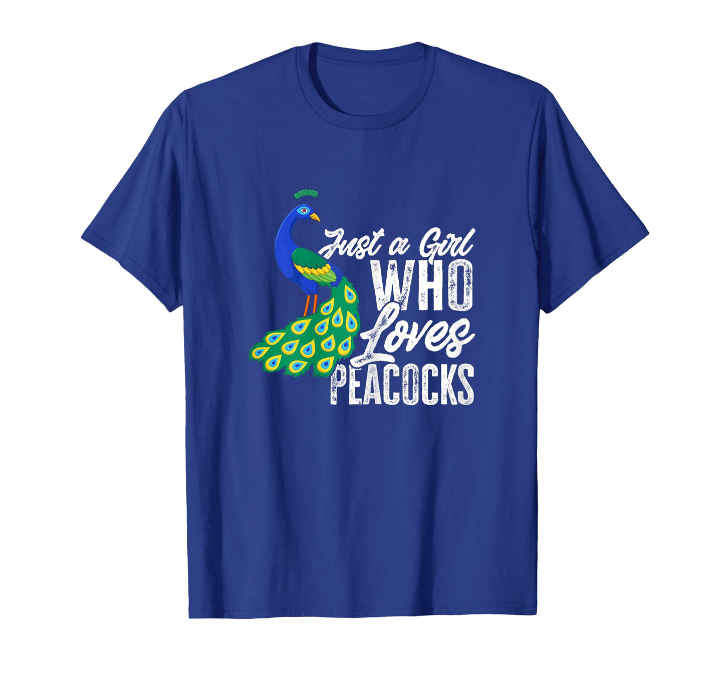 Girls Peacock Just A Girl Who Loves Peacocks T-Shirt
