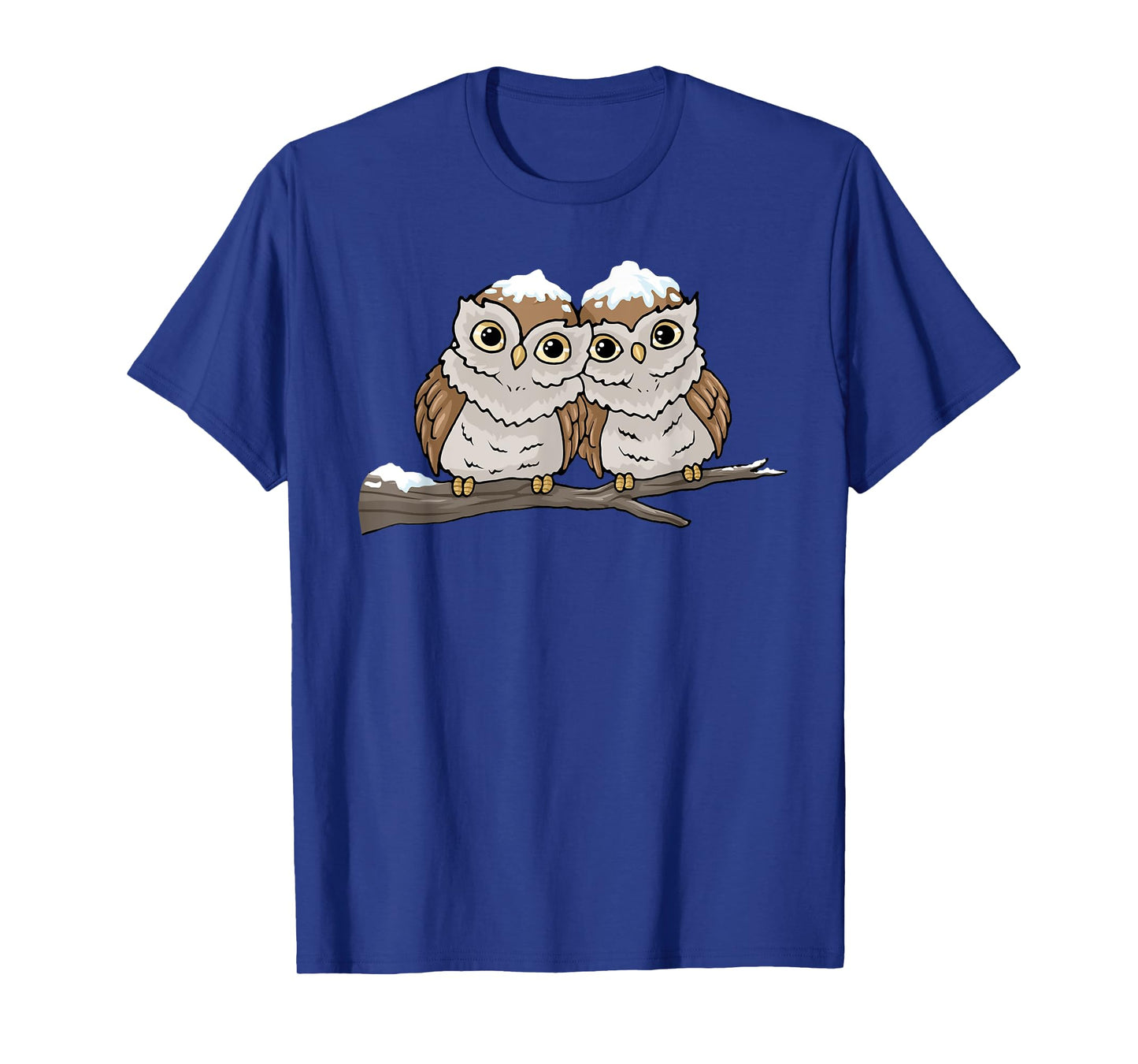 Christmas Owl Tshirt Snow Bird Watching Gift Shirt Cute Owls T-Shirt