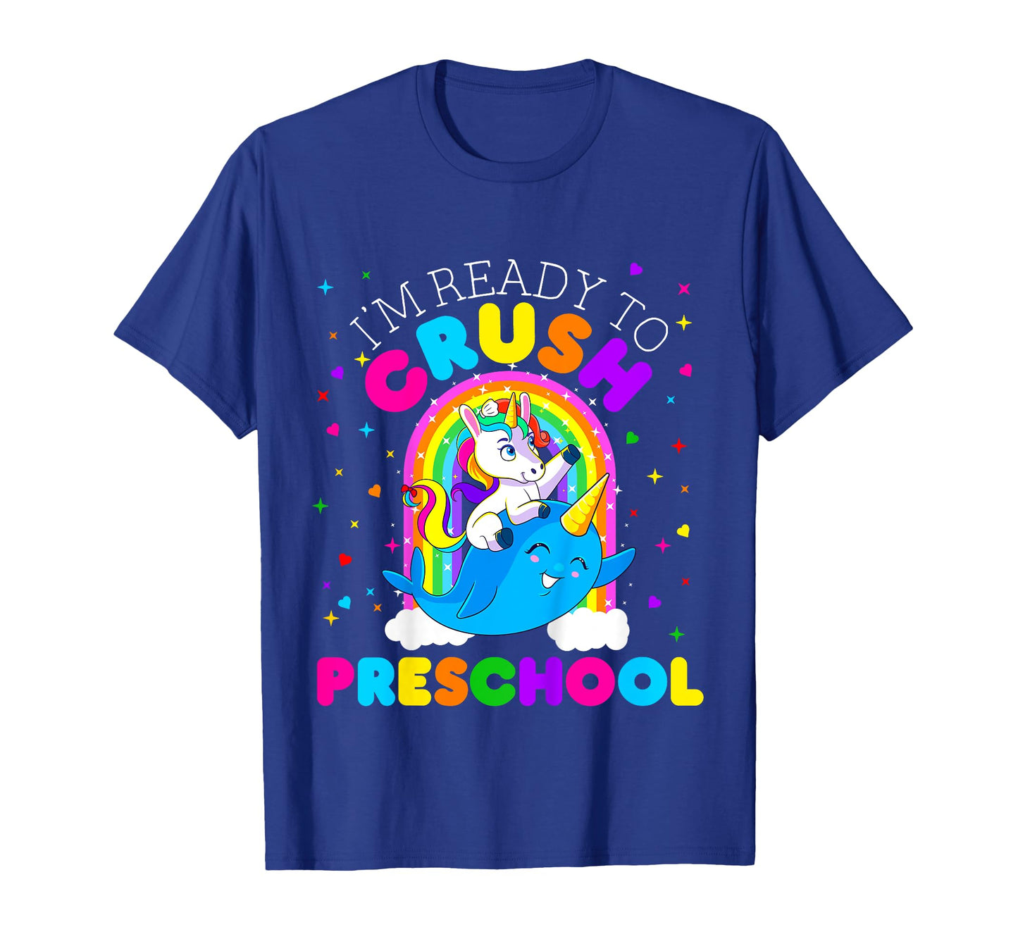 Kids I'm Ready to Crush Preschool Unicorn First Day of Pre School T-Shirt