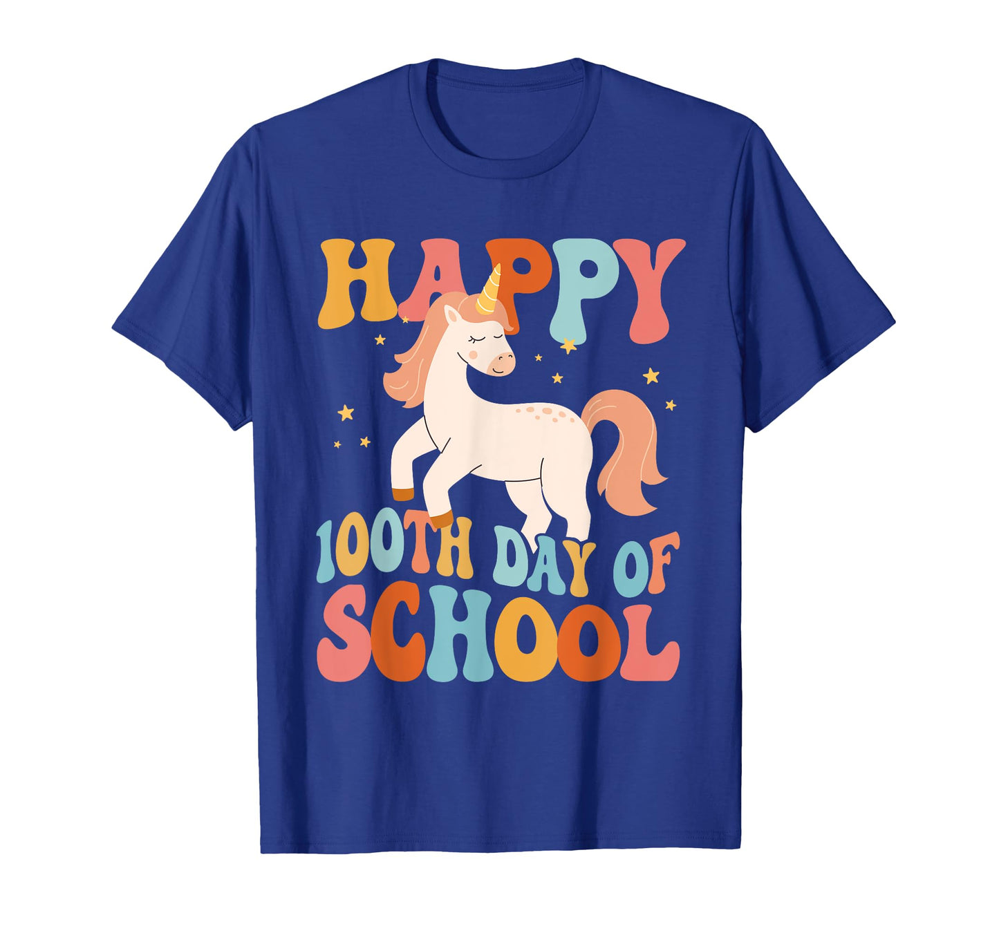 Happy 100th Day Of School Unicorn Teachers Kids Students T-Shirt