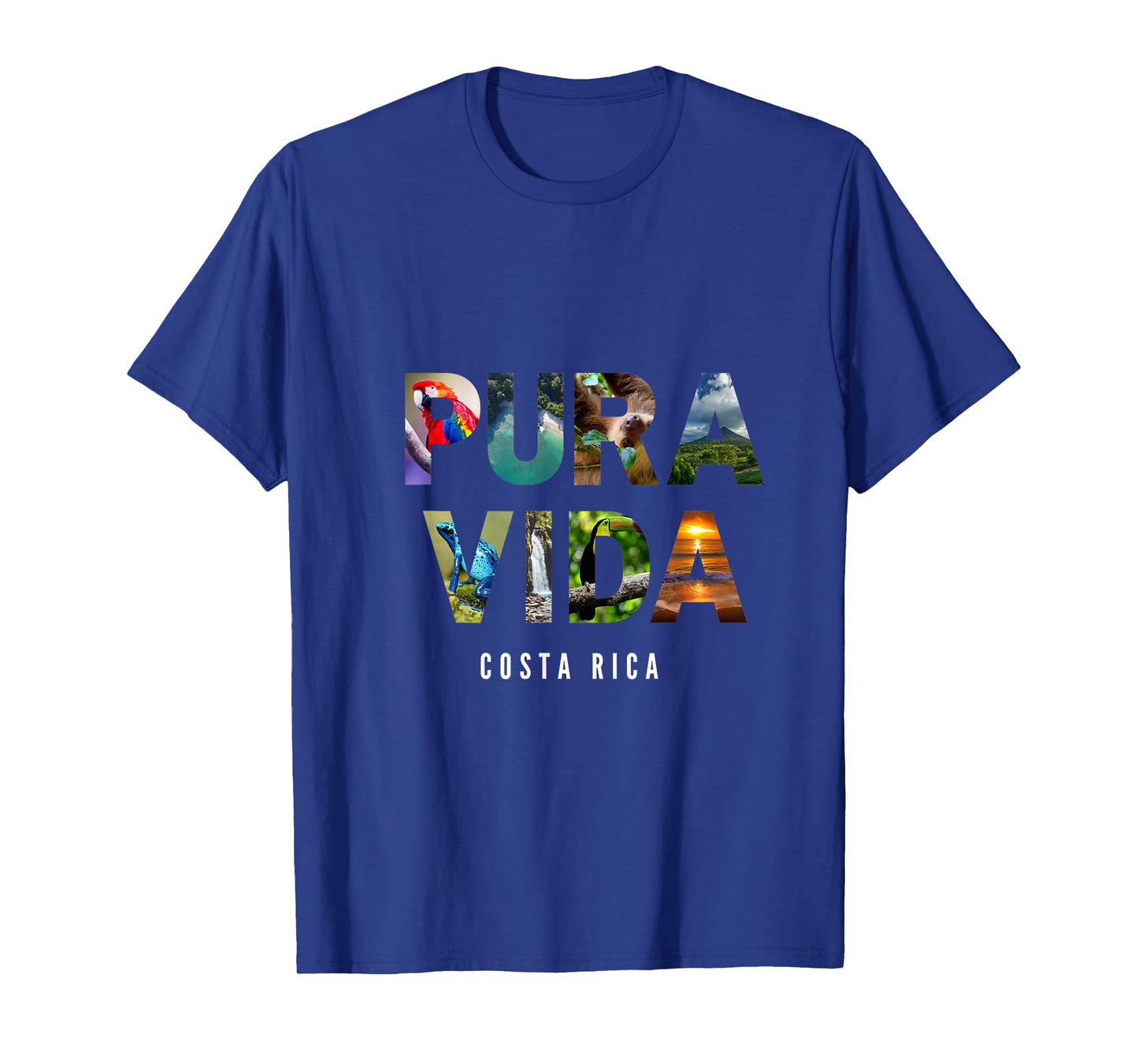 Pura Vida Costa Rica Tropical Vacation Souvenir T-Shirt