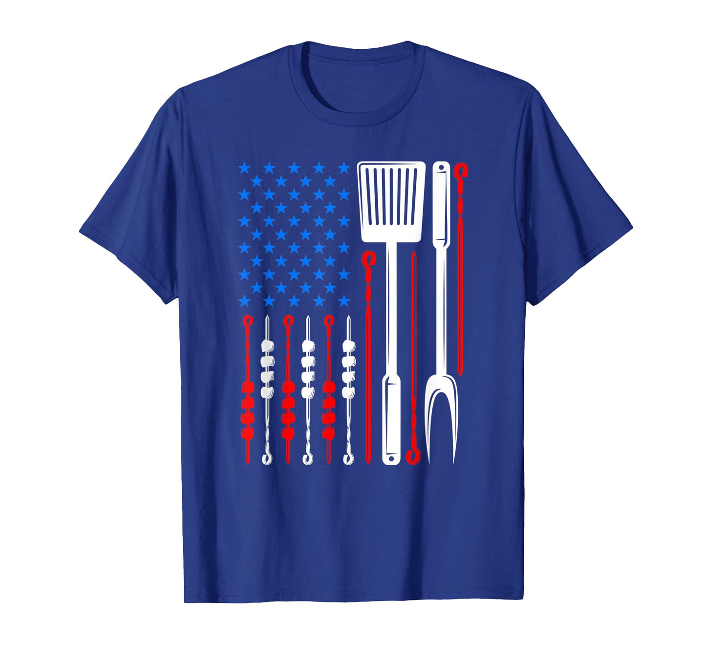 American Flag Barbecue Son Dad Husband Fathers Day Funny T-Shirt