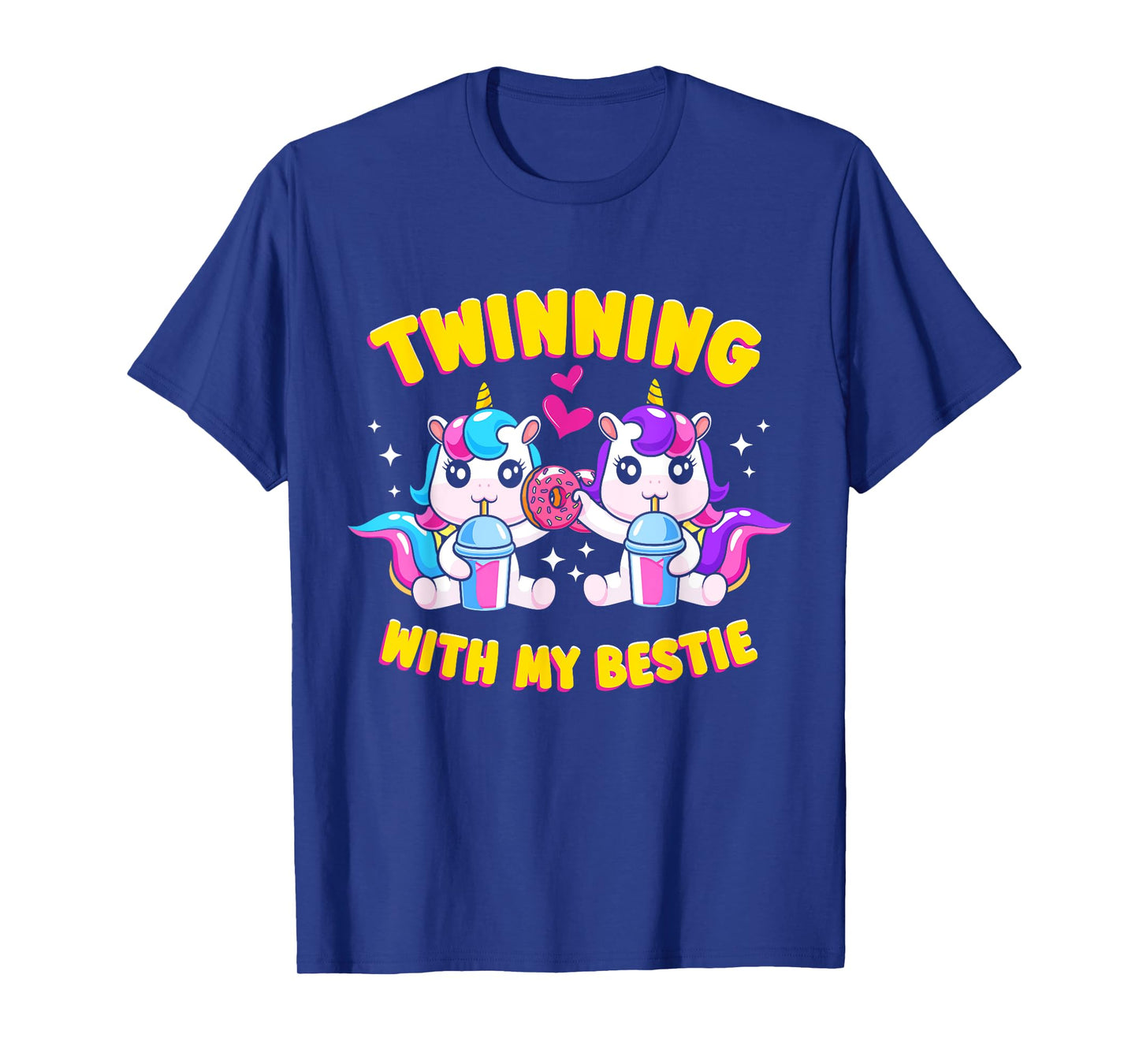 Twinning Bestie Friends Matching Twinning Unicorn T-Shirt