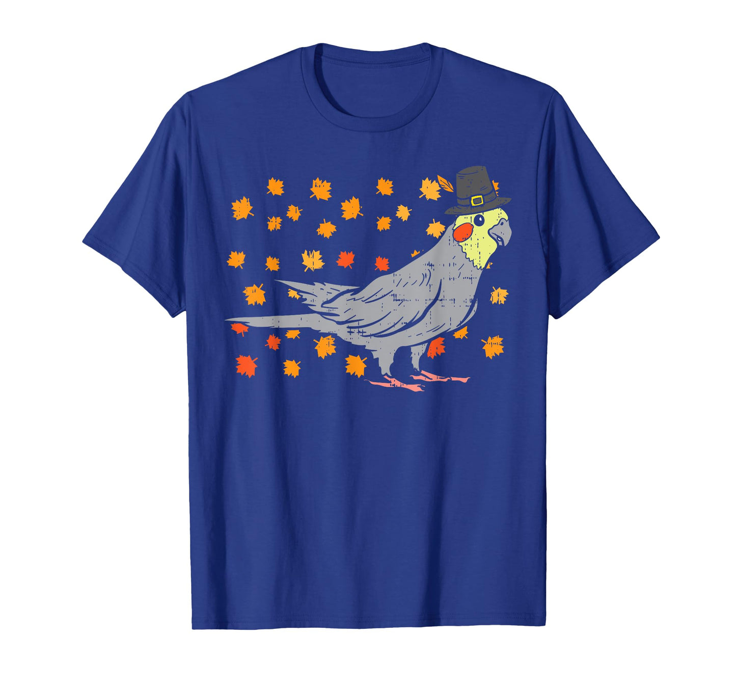 Pilgrim Cockatiel Bird Thanksgiving Fall Autumn Animal Gift T-Shirt