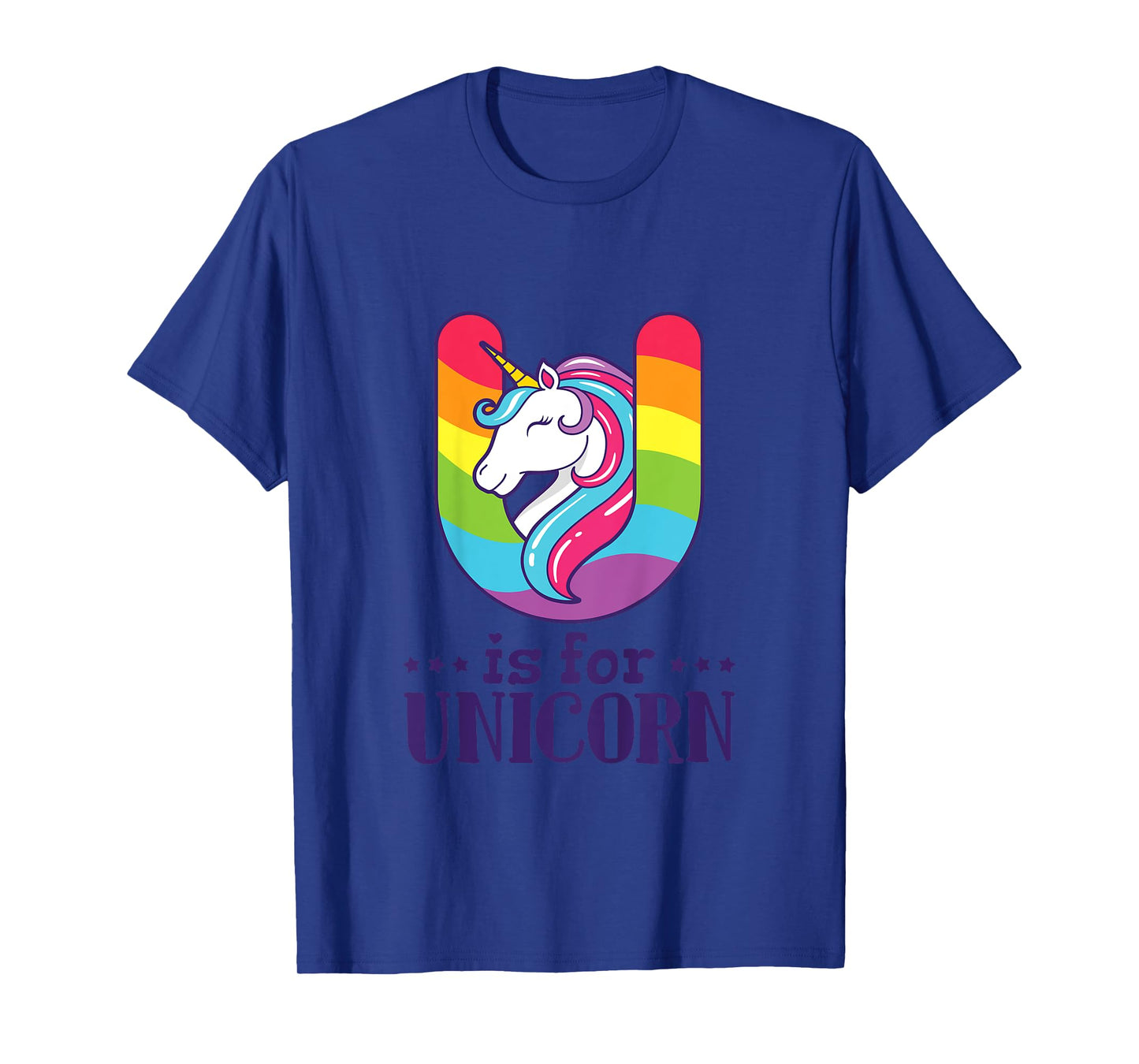 U Is For Unicorn Alphabet T-Shirt