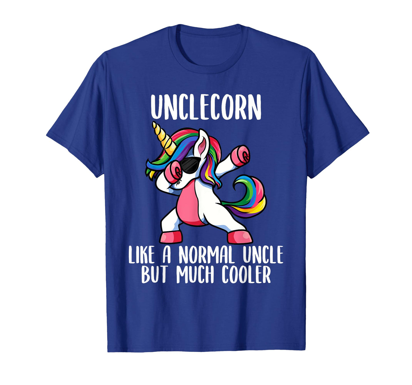 Magical Unicorn Family Matching Outfit Co. UncleCorn Cute T-Shirt, Unicorn Uncle Niece Fun Match Up Adult Tee, Black, Small