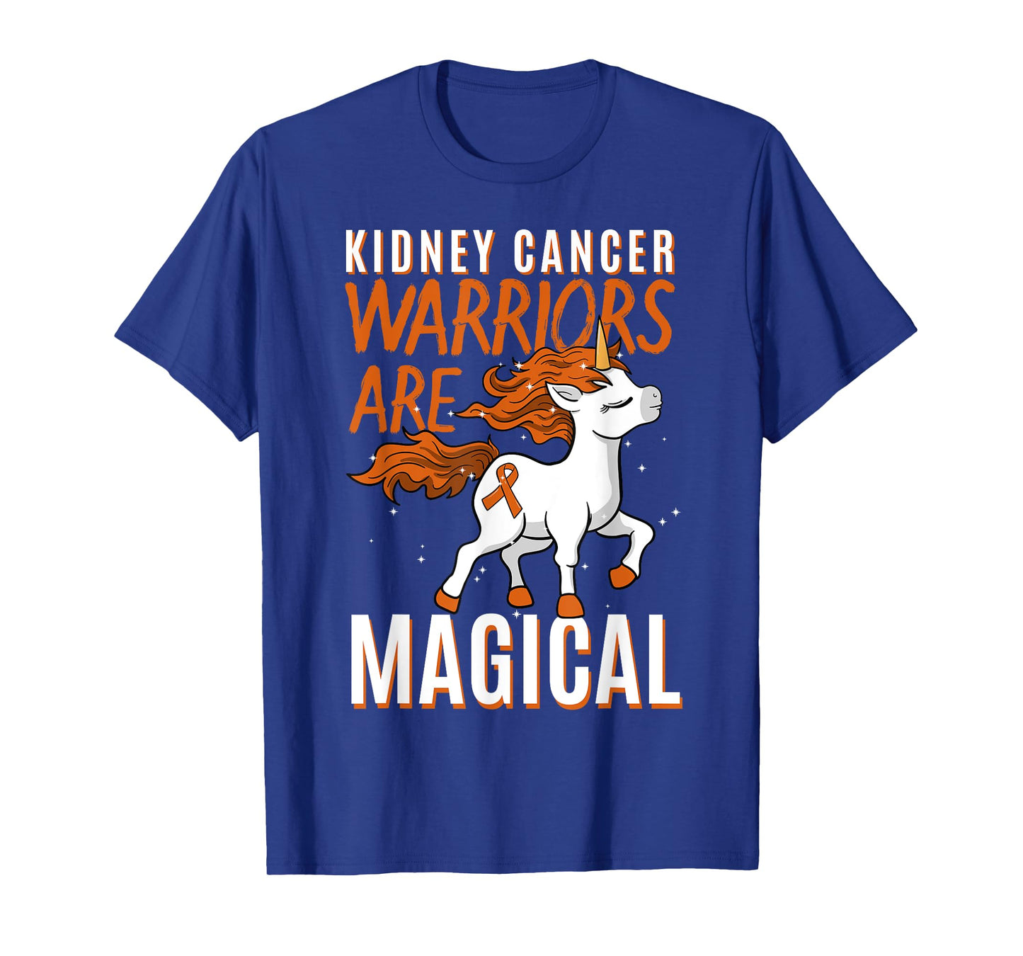 Kidney Cancer Awareness Supporter Warrior Unicorn Lover Gift T-Shirt