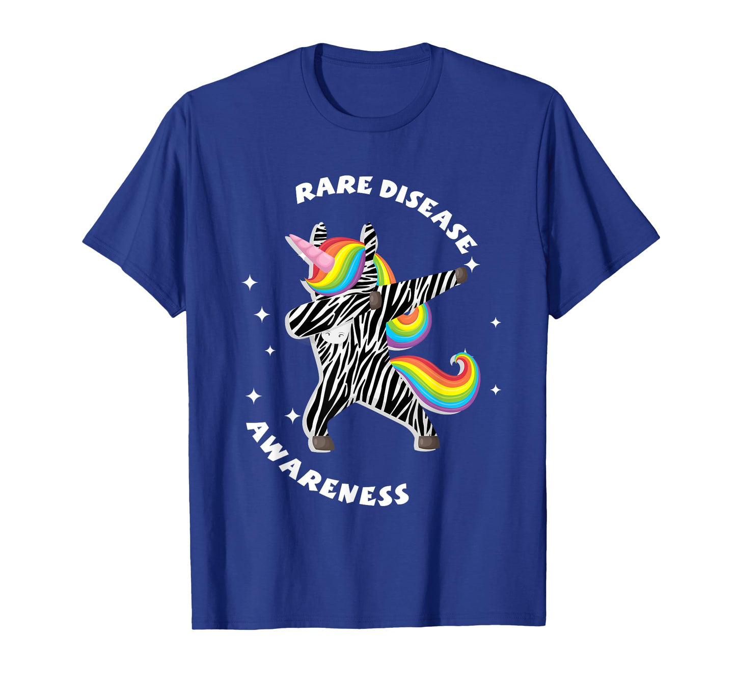 Womens Kids Unicorn Rare Illness Awareness Zebra Disease T-Shirt