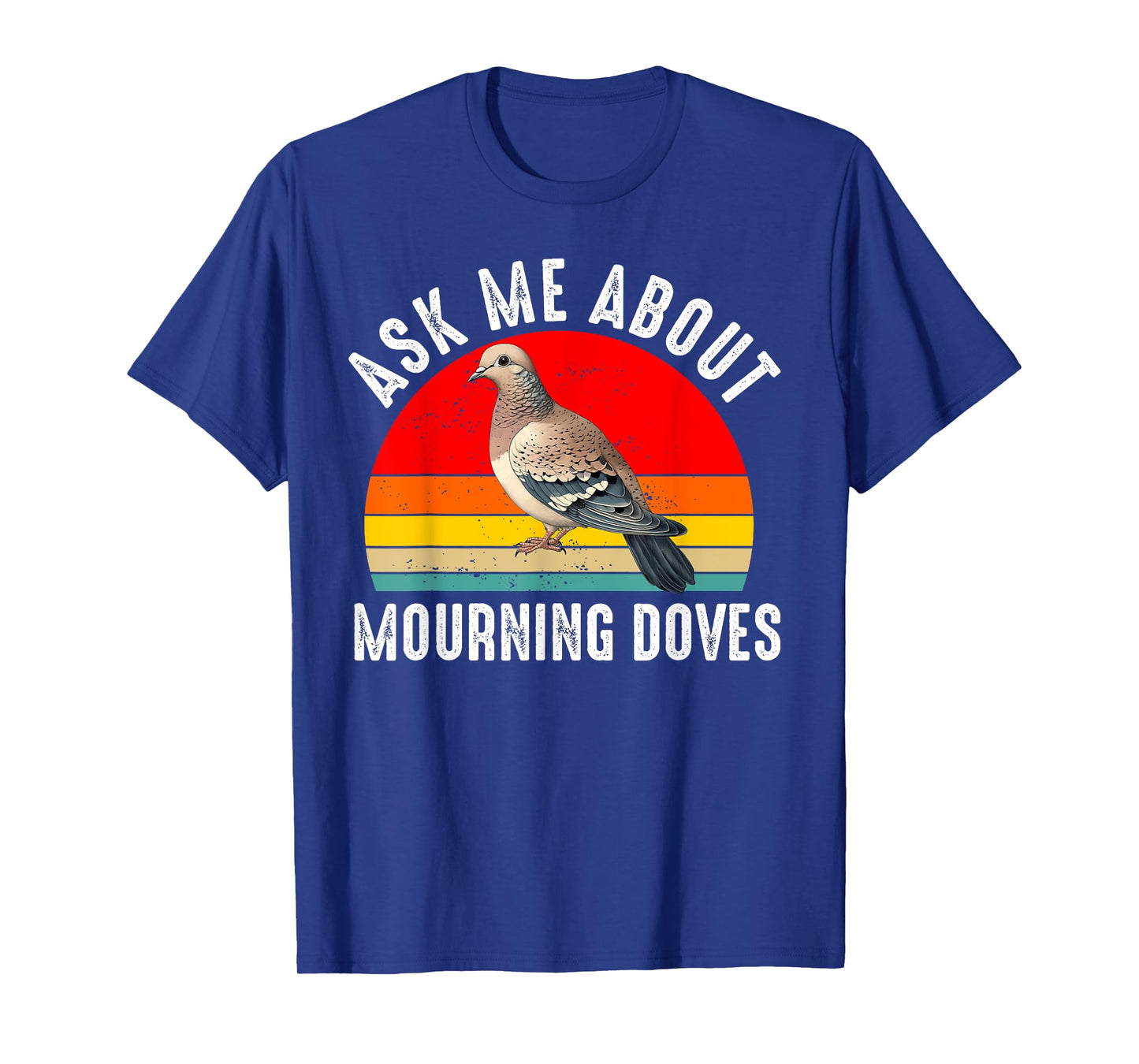 Mourning Dove Bird Lover Women Men Girl Boys Retro Vintage T-Shirt
