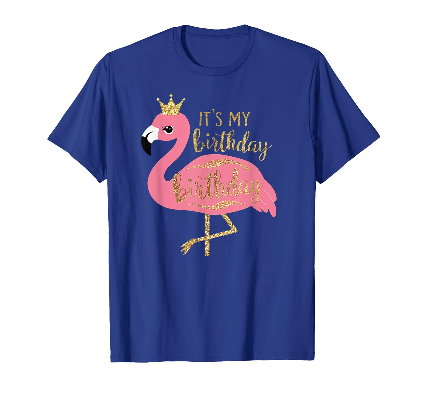 Womens It's My Birthday Princess Flamingo Girls Kids Gifts T-Shirt