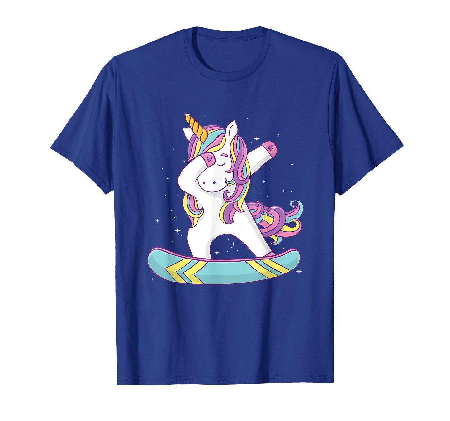 Unicorn Dabbing Snowboarder - Snowboard Snowboarding Lover T-Shirt