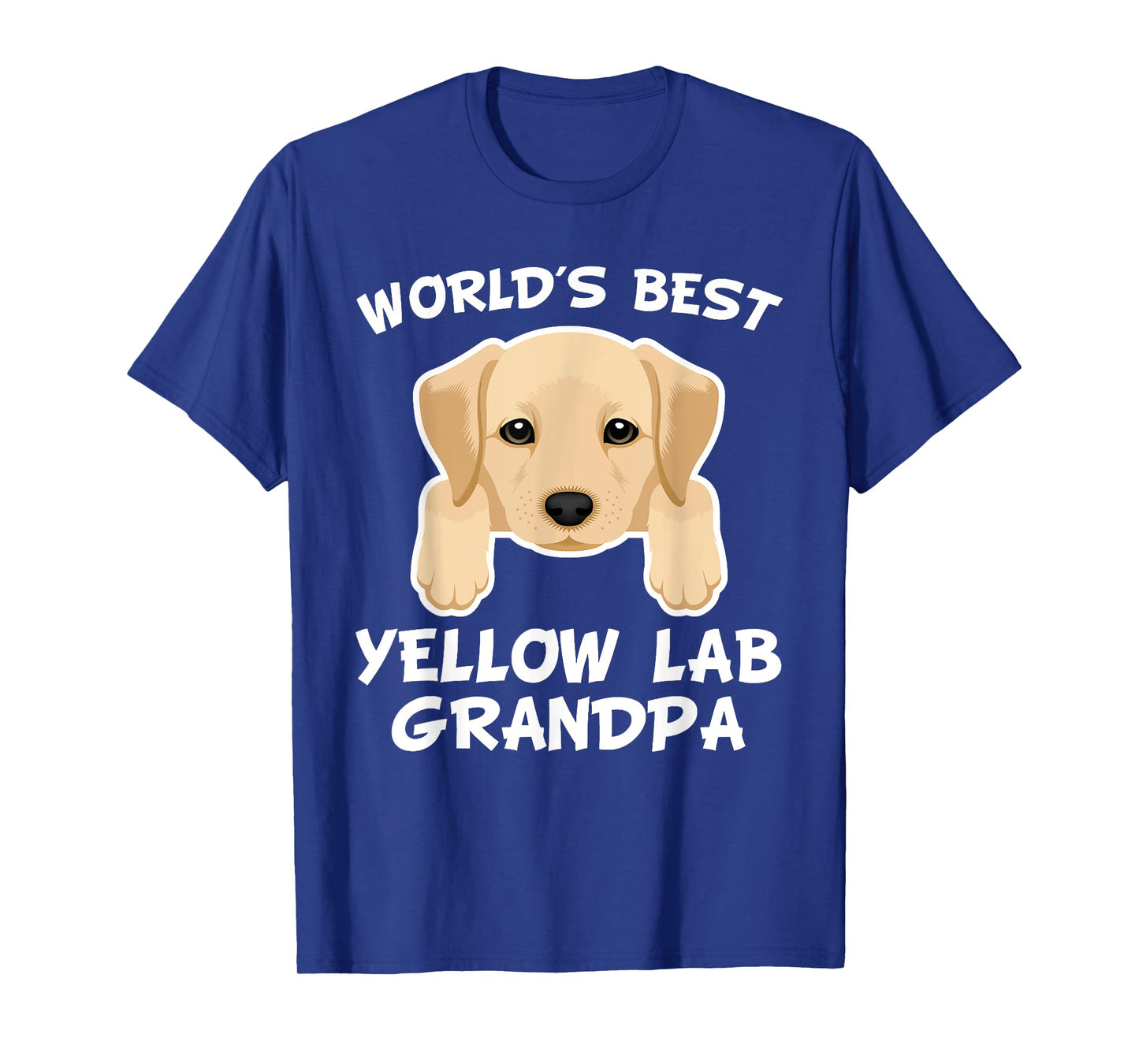 World's Best Yellow Lab Grandpa Dog Granddog T-Shirt Men T-Shirt