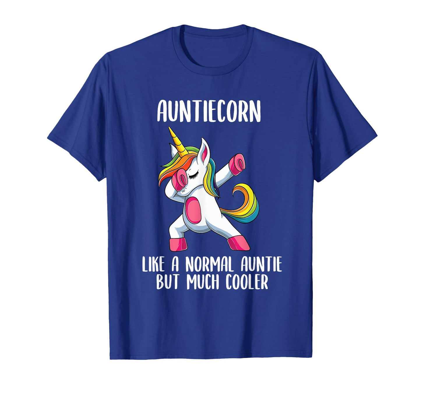 Unicorn Auntie Girl Birthday Party Apparel, AuntieCorn Cute T-Shirt
