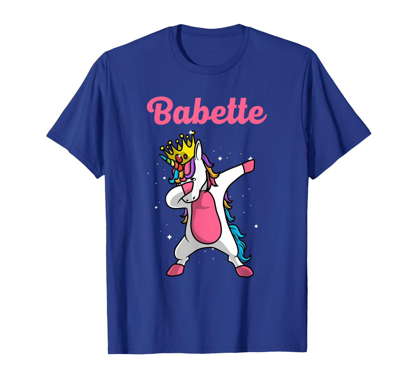 BABETTE Name Personalized Birthday Dabbing Unicorn Queen T-Shirt