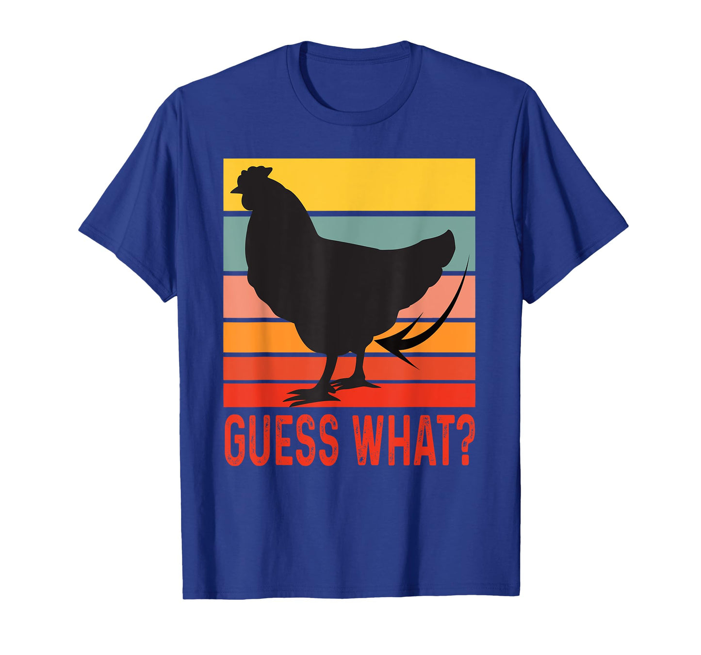 Funny Chicken Butt, Guess What? Retro Vintage Chicken Thigh T-Shirt
