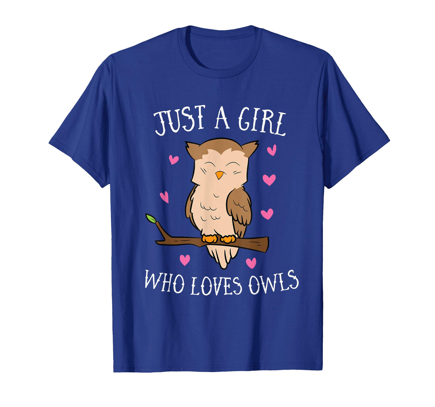 Just a Girl Who Loves Owls Cute Owl Girl T-Shirt