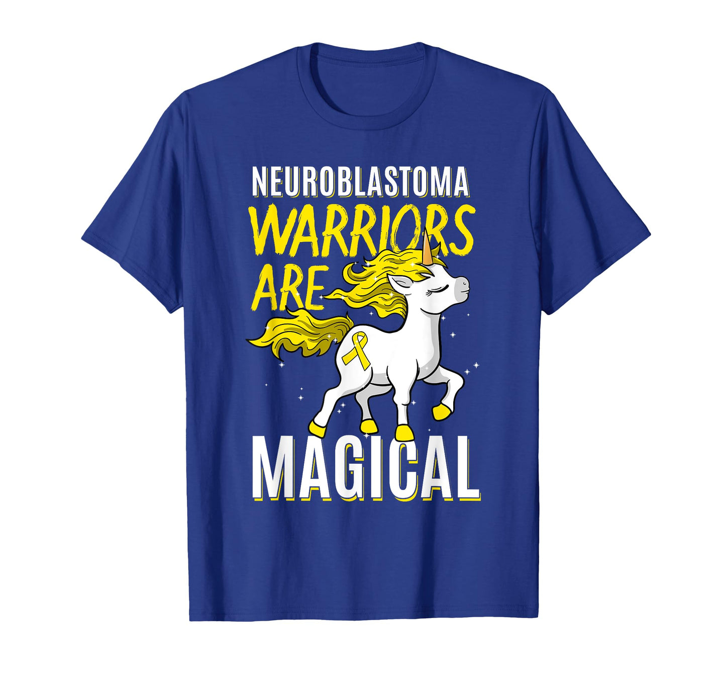 Neuroblastoma Warrior Nerve Tissue Unicorn Cancer Gift T-Shirt