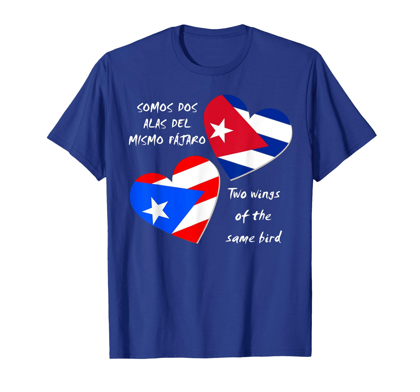 Puerto Rico and Cuba Heart, Two wings of the same bird T-Shirt