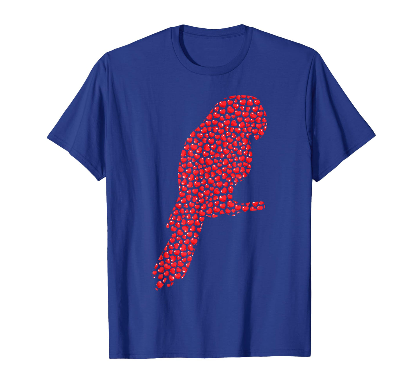 Parrot Bird Lover Heart Shape Parrot Valentine's Day T-Shirt