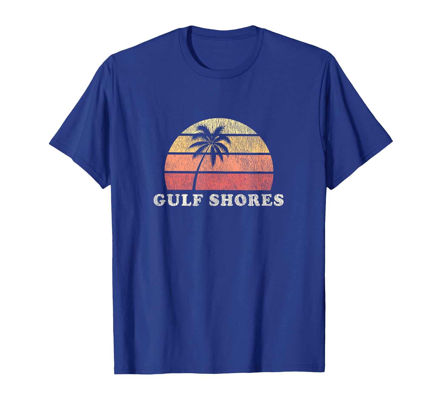 Gulf Shores AL Vintage 70s Retro Throwback Design T-Shirt