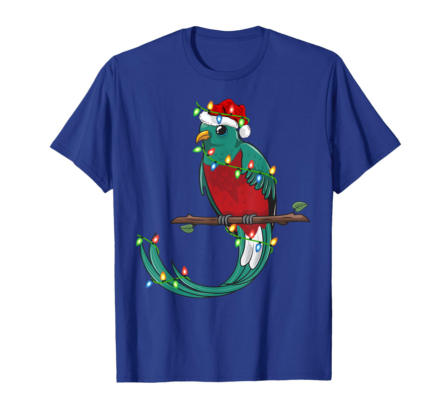 Quetzal Bird Lover Xmas Santa Hat Quetzal Christmas T-Shirt
