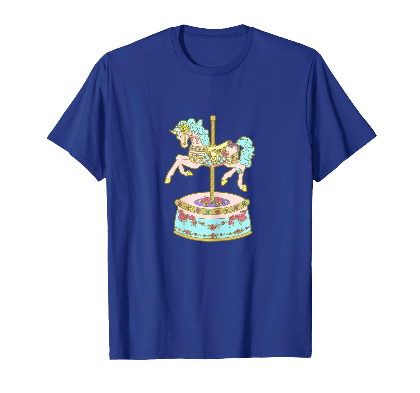 Carousel Unicorn Pink Turquoise T-Shirt