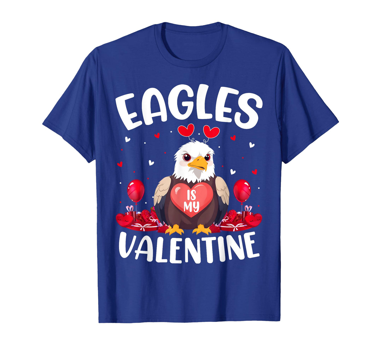 Eagle Is My Valentine Love Hearts Eagle Bird Valentines Day T-Shirt