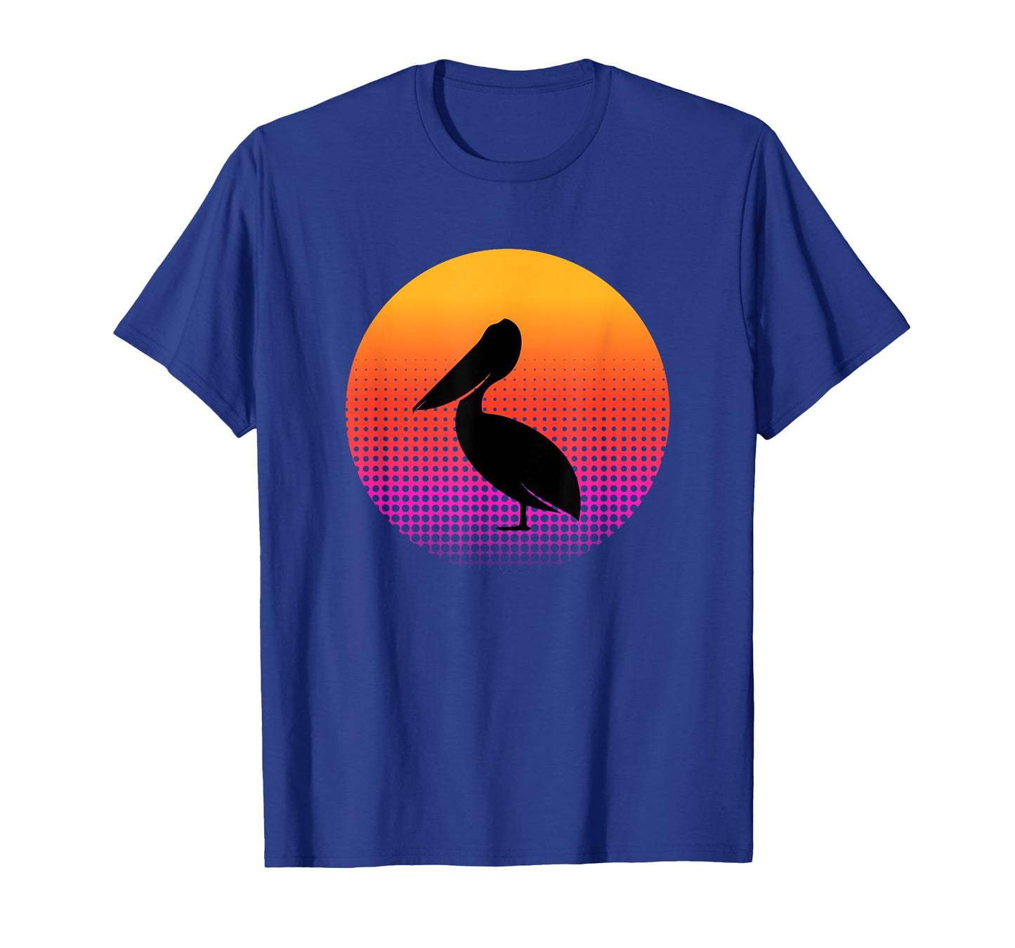 Retro Sunset Pelican Bird Animal Lover Gifts Men Women Youth T-Shirt