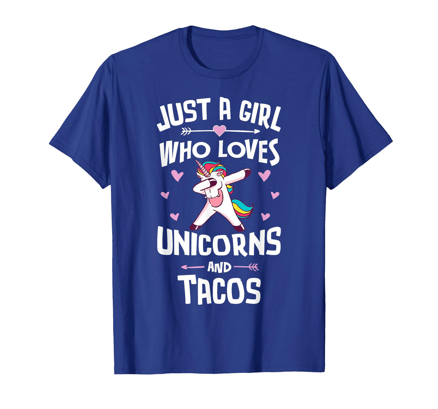 Just A Girl Who Loves Unicorns And Tacos Graphic Women T-Shirt