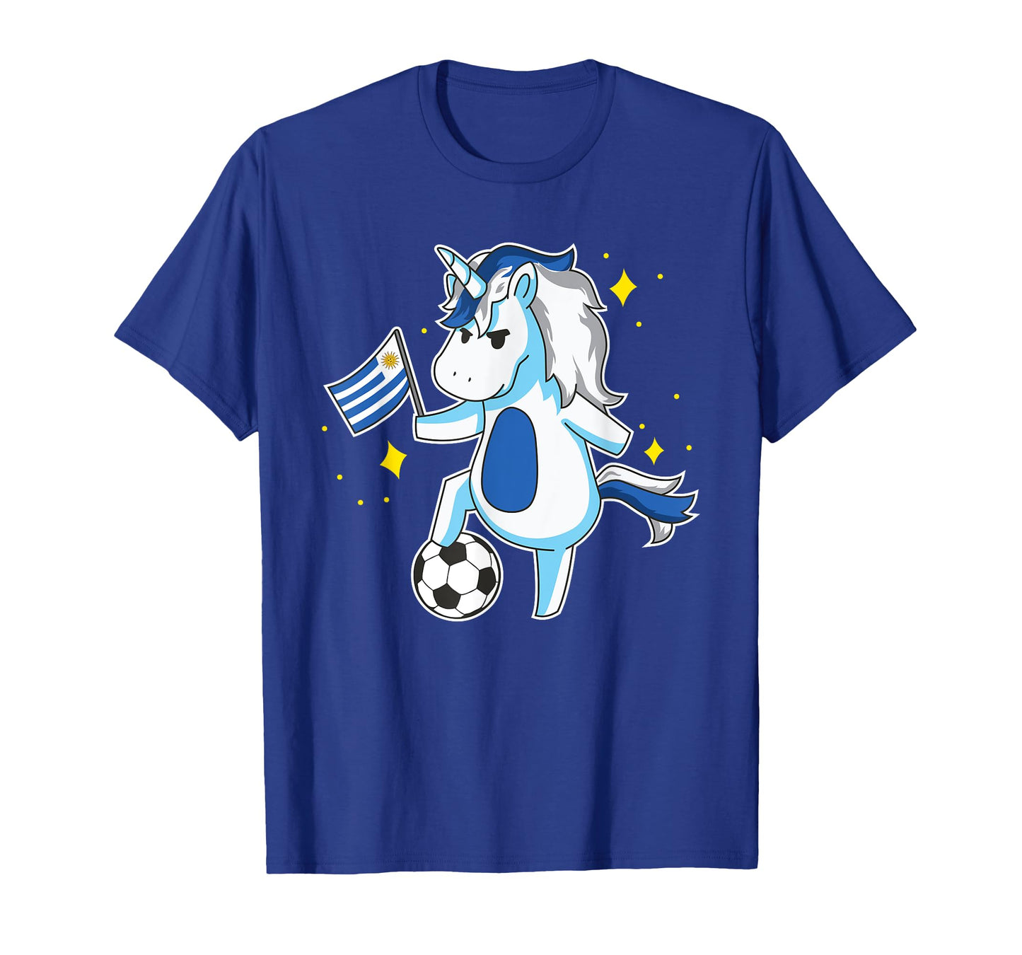 Soccer Unicorn Uruguay Jersey Design Uruguayan Football Gift T-Shirt