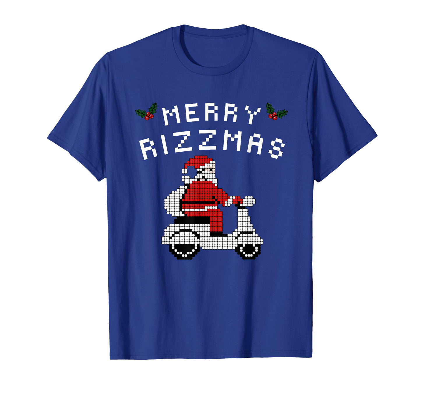 Merry Rizzmas Kids Teens School Funny Christmas Santa Claus T-Shirt