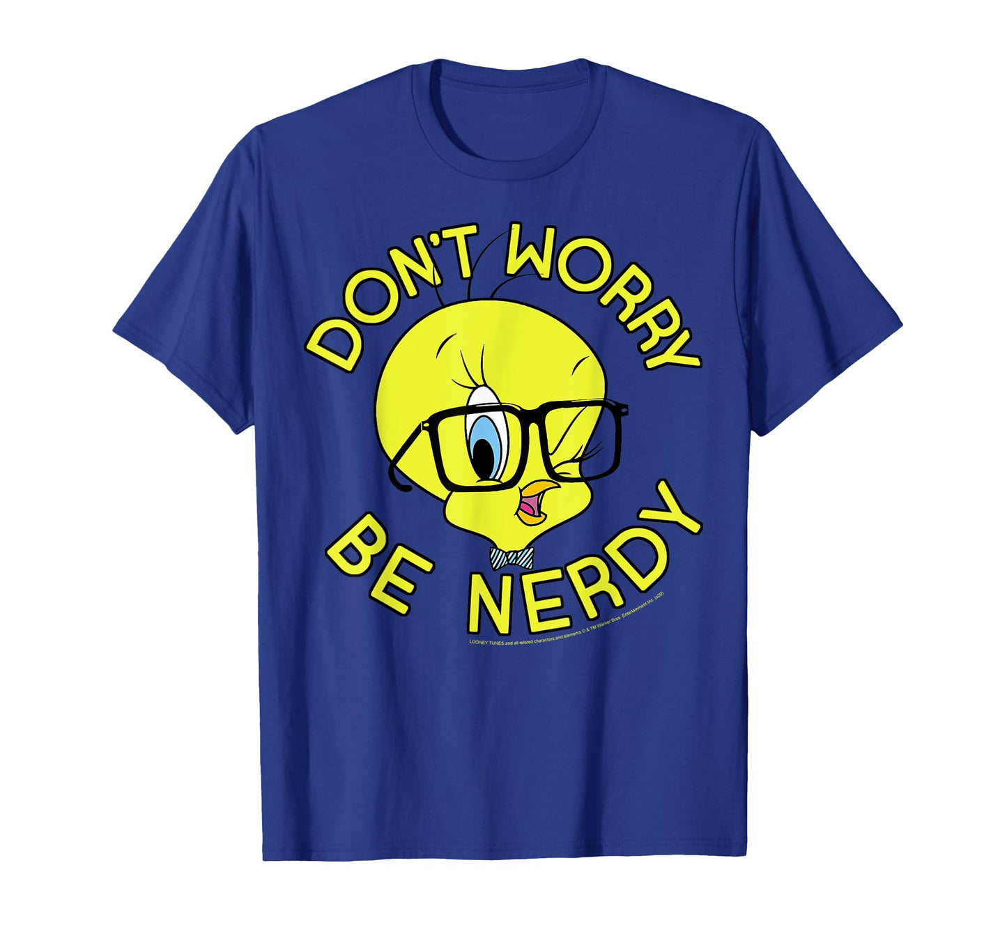 Looney Tunes Tweety Bird Don't Worry Be Nerdy T-Shirt