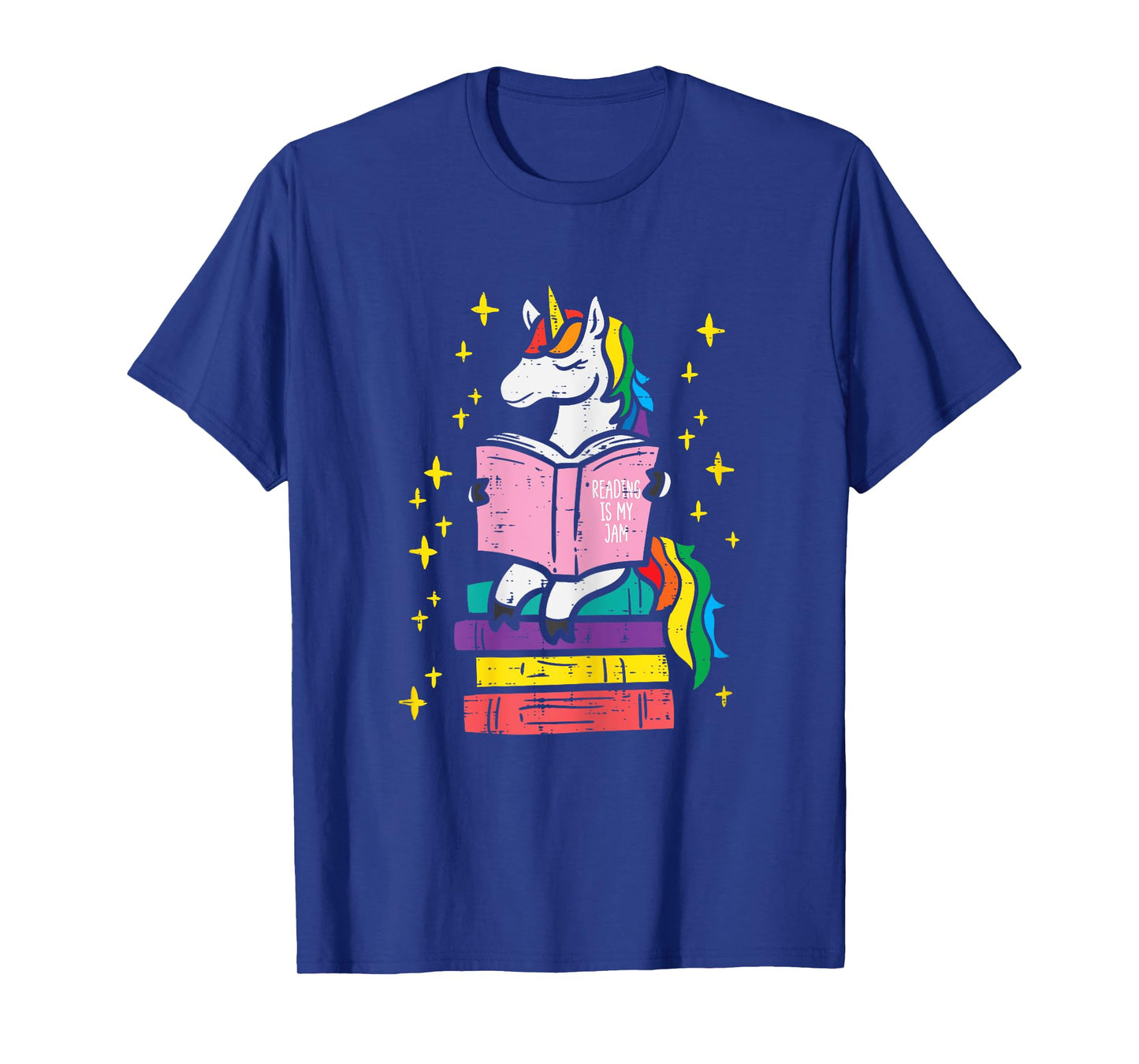 Reading Unicorn Cute Book Lover Bookworm Women Girls T-Shirt