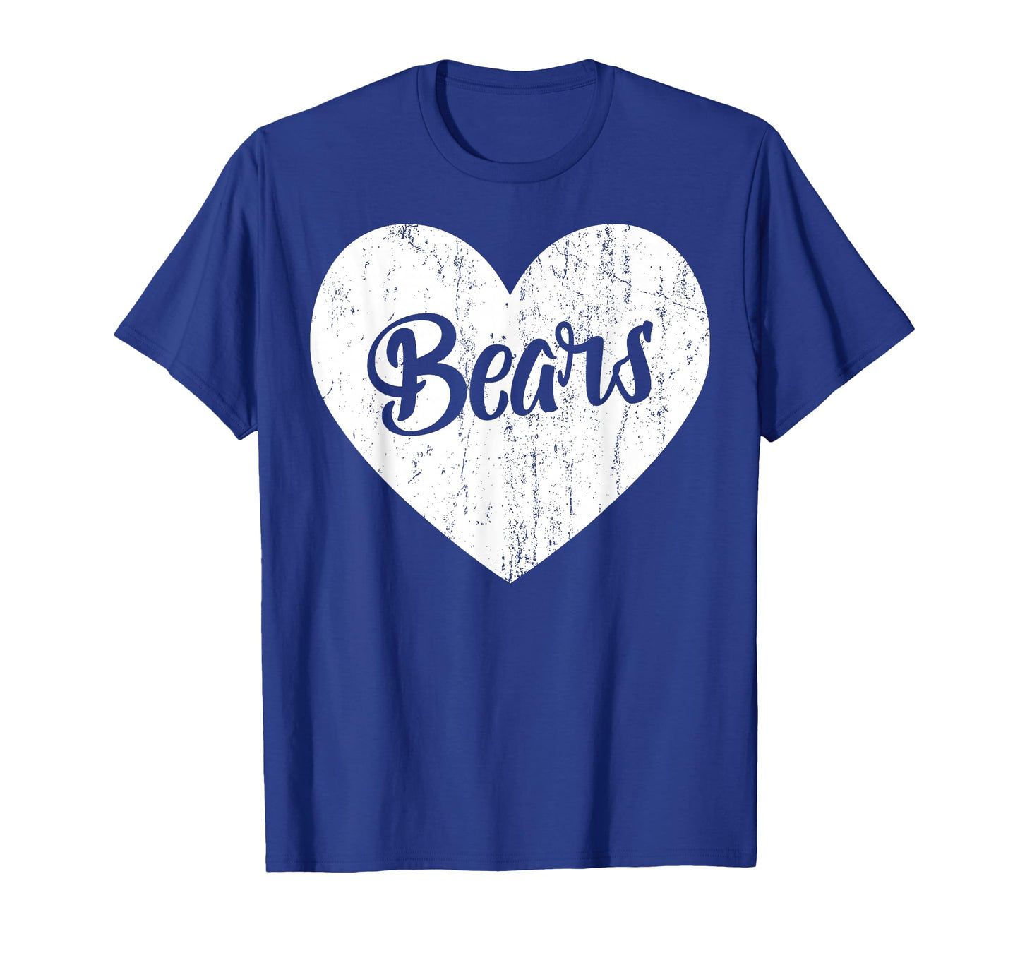 Bears School Sports Fan Team Spirit Mascot Cute Heart Gift T-Shirt