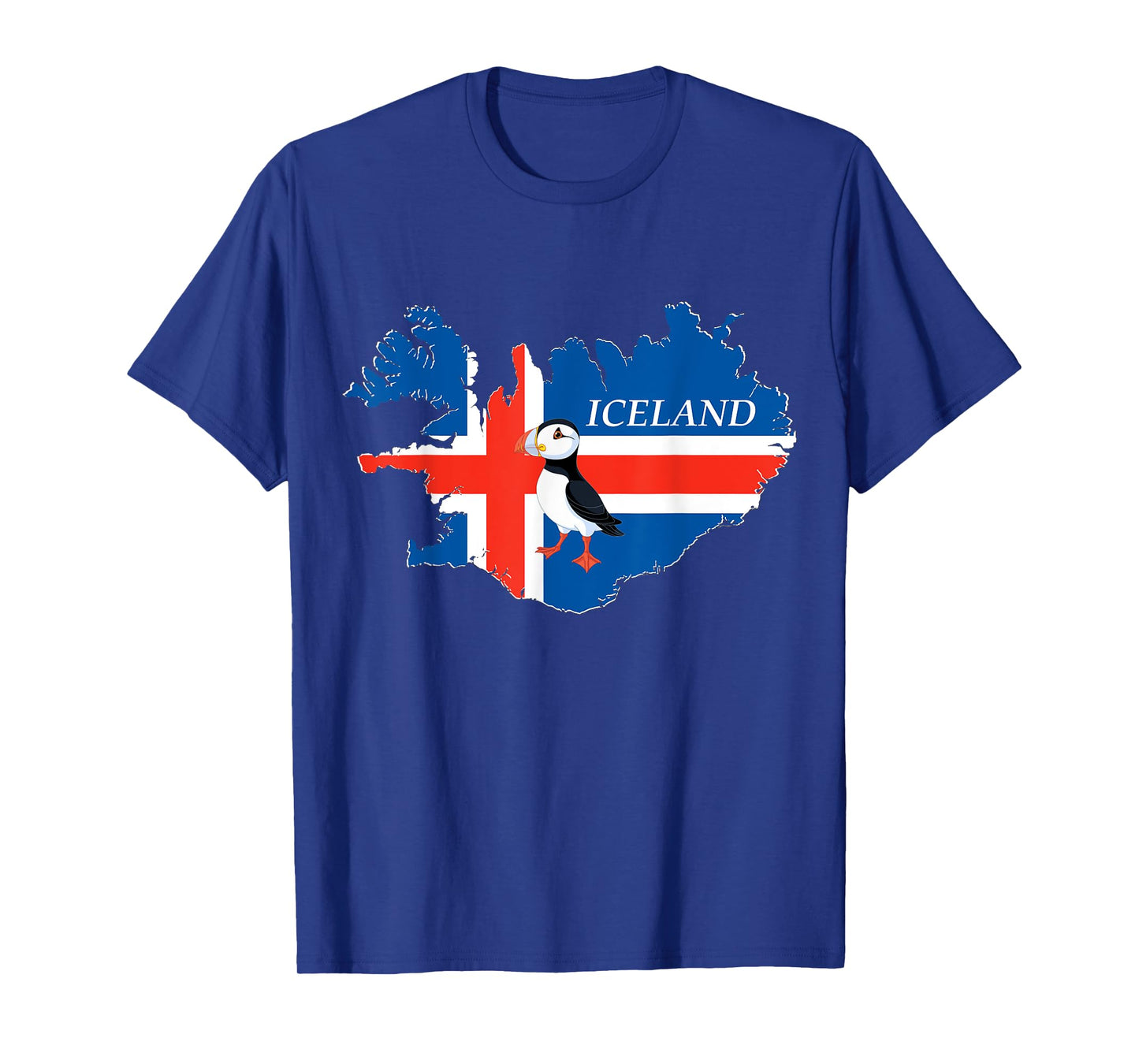 Iceland Puffin Bird and Atlantic Card T-Shirt