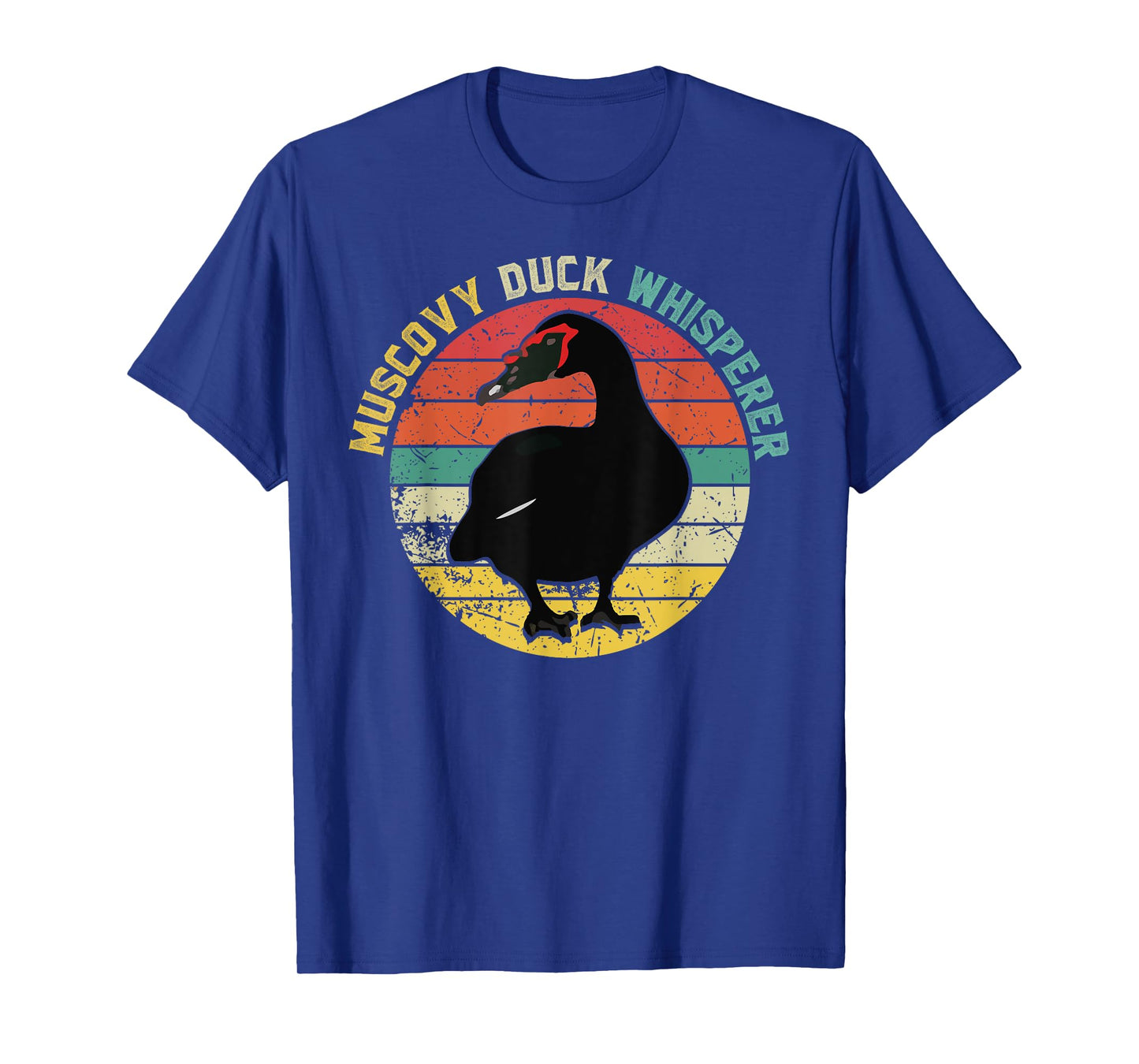 Retro Muscovy Duck Whisperer Funny Farmer Muscovy Duck gift T-Shirt