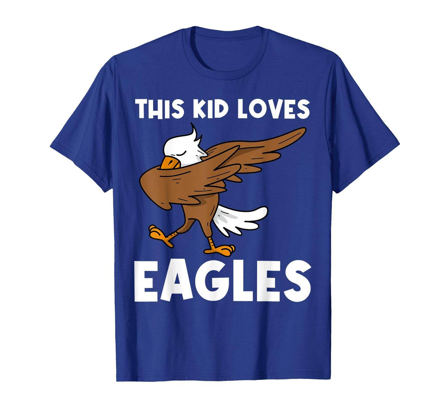 Cool Eagle Kids Boys Dabbing Bald Flying Animal T-Shirt