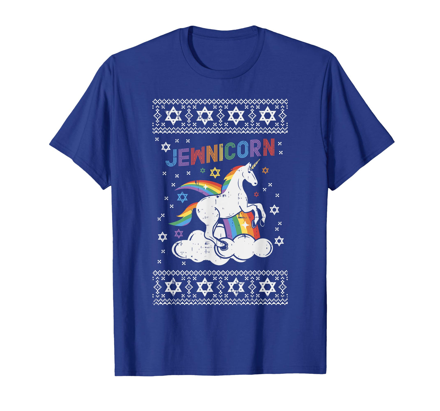 Jewnicorn Shirt Ugly Xmas Jewish Unicorn Hanukkah Chanukah T-Shirt