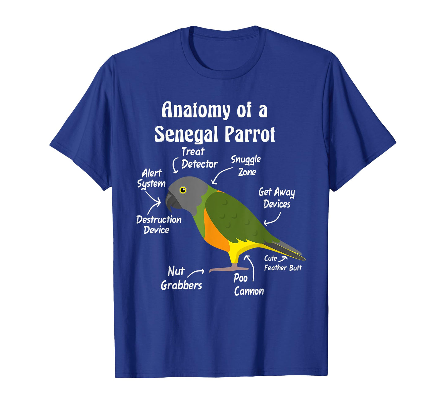 Anatomy of a Senegal Parrot T-Shirt