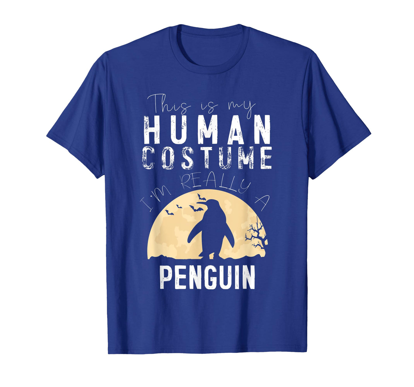 Halloween Human Costume Penguin Creepy Horror T-Shirt