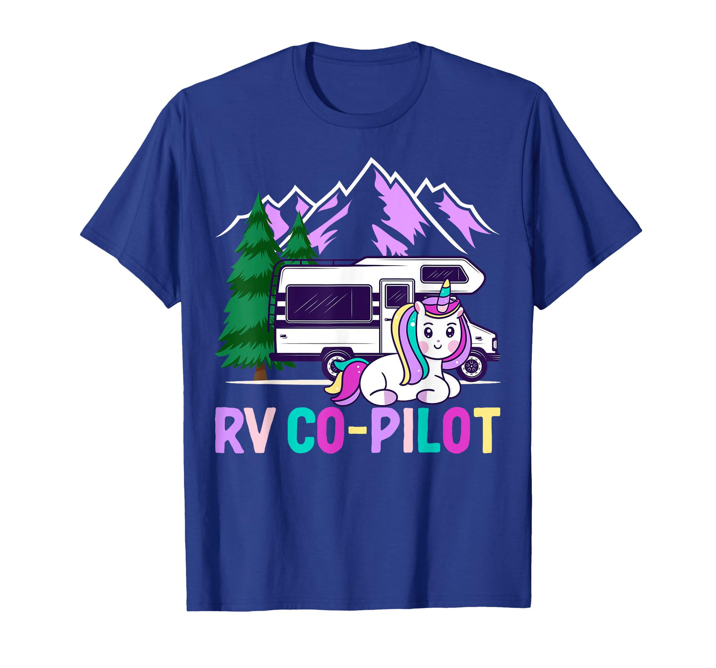 Rv Co-Pilot Rv Driver Rv Camper Rv Camping Girl T-Shirt