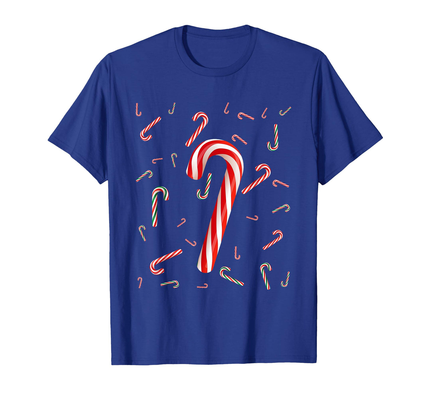 Christmas Candy Cane Santa Hat Xmas Holiday Boys Girls Kids T-Shirt