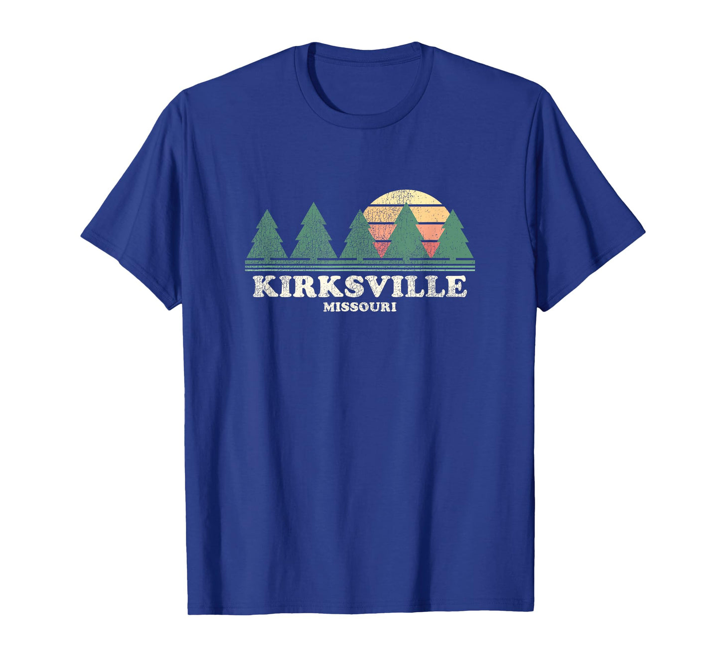 Kirksville MO Vintage Throwback Tee Retro 70s Design T-Shirt