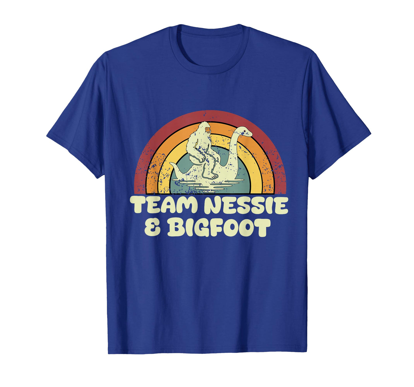 Team Nessie and Bigfoot Lochness Monster Sasquatch Lover T-Shirt