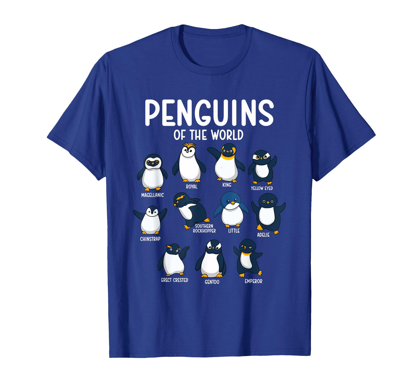 Penguins Of The World - Penguin Lover Bird Watcher T-Shirt
