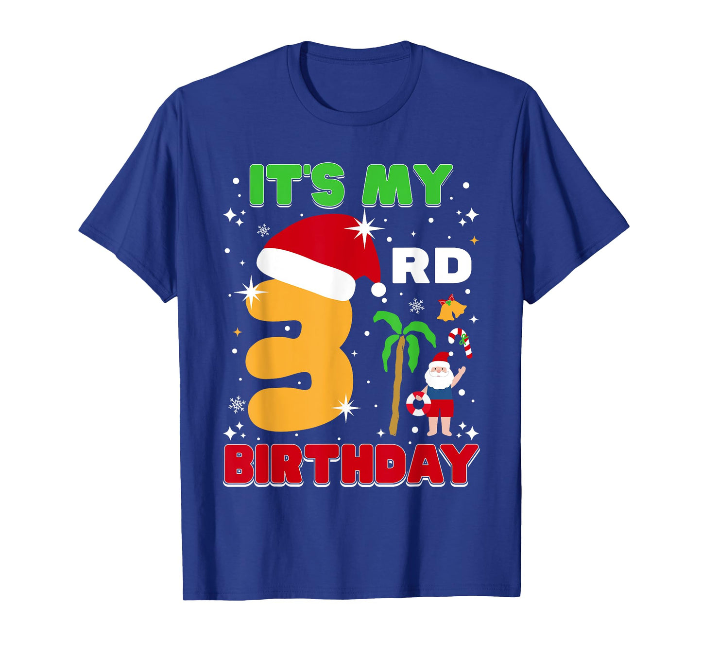 It's My 3rd Birthday Summer Xmas 3 Years Old Kids Girls Boys T-Shirt