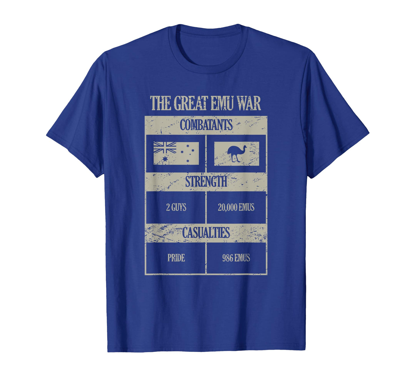 Distressed Great Emu War T-Shirt For Australian History Fans T-Shirt