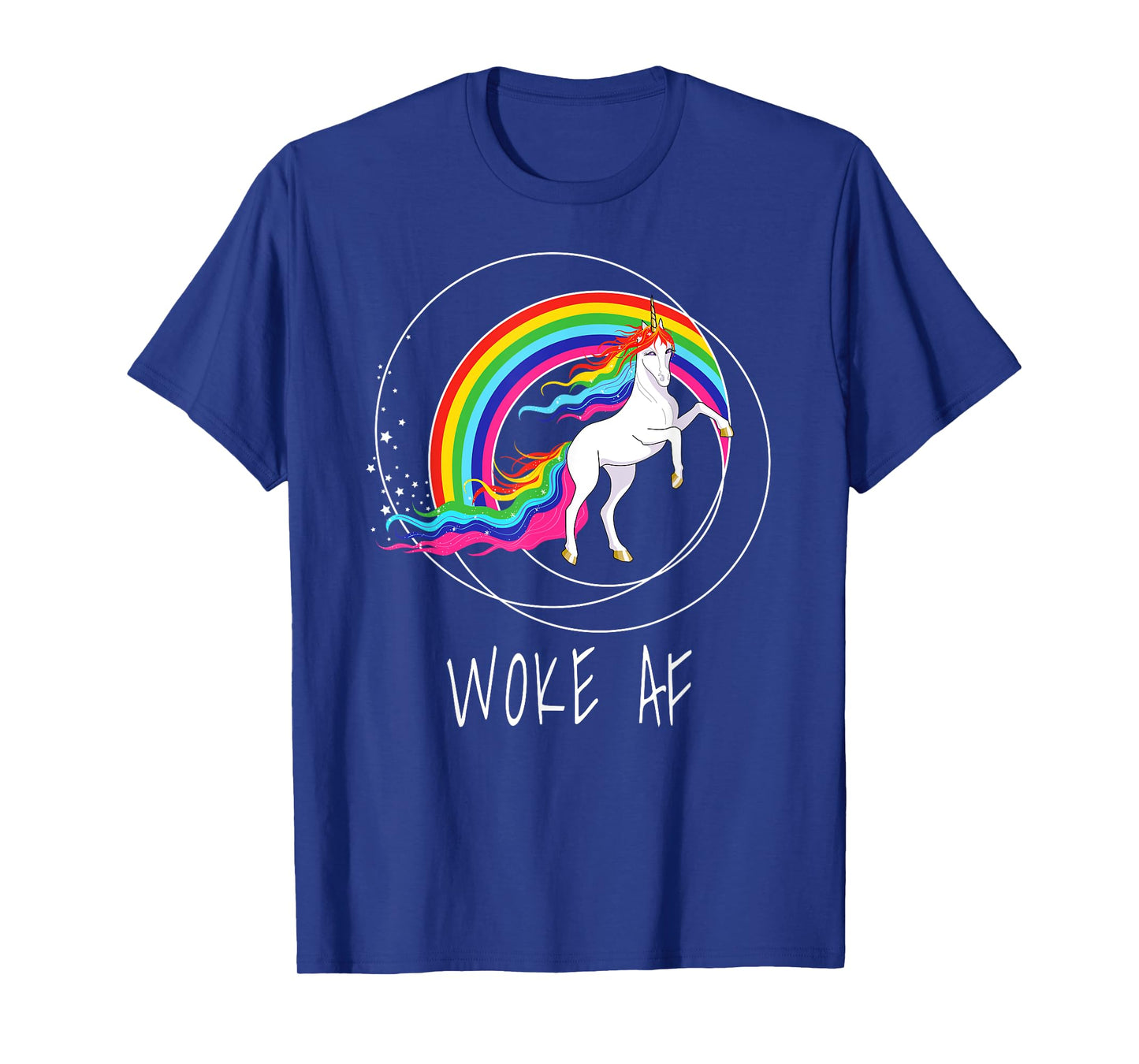 Woke AF Unicorn Spiritual Political Activist T-Shirt